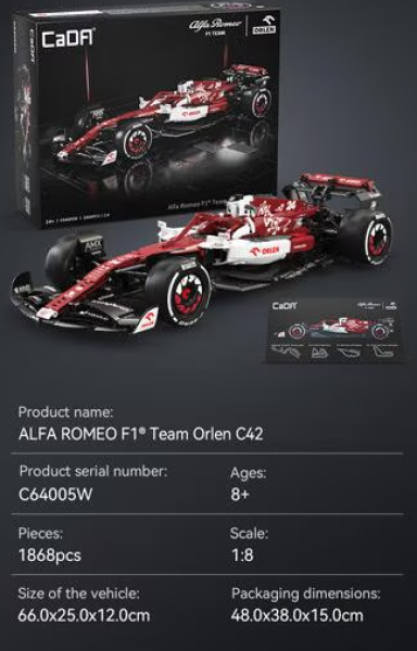Showcase - Showcase for CaDA C64005 Alfa Romeo F1 Team ORLEN C42 - Kopie